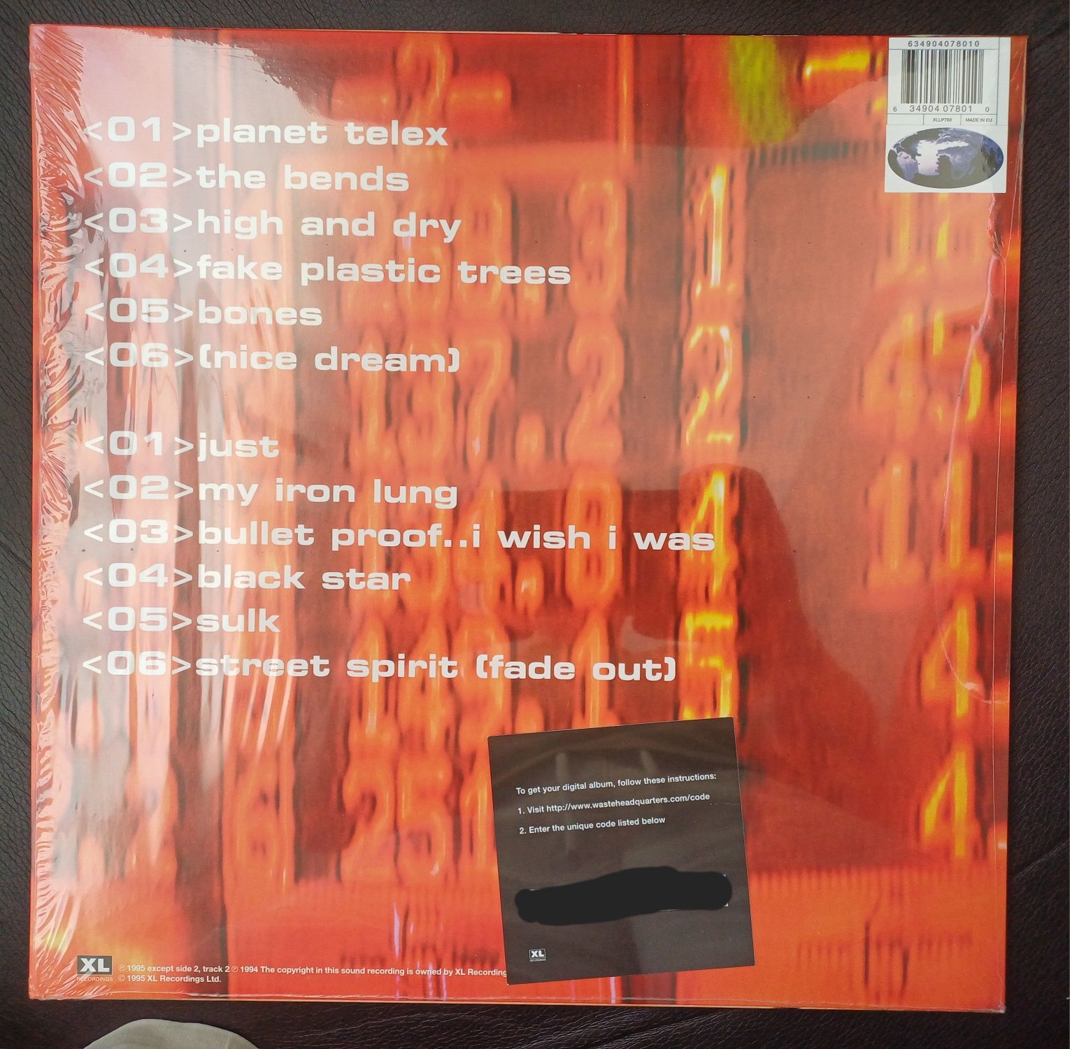 Vinil Radiohead - "The bends", como novo