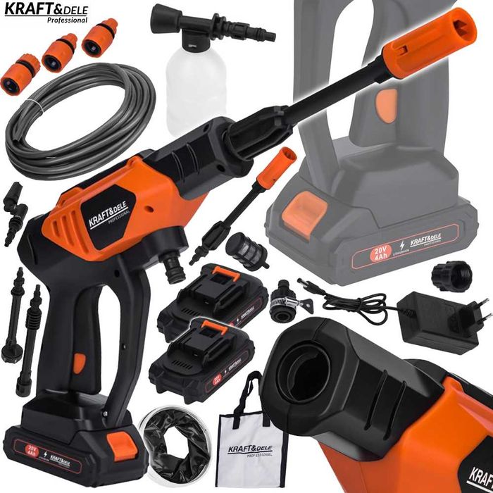 KRAFT&DELE Myjka Ciśnieniowa Akumulatorowa Ogrodowa 60bar 20v KD662