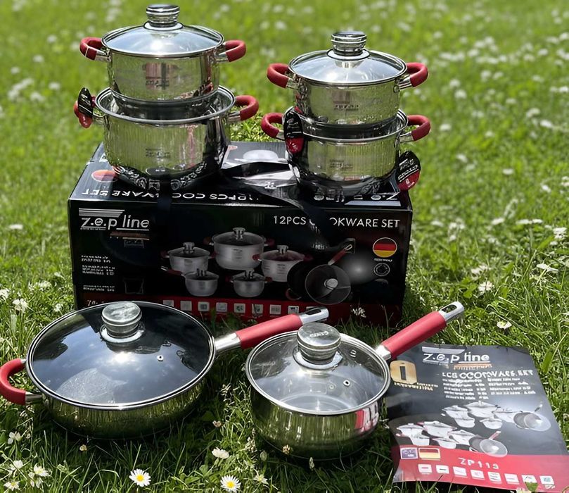 Набор кастрюль, посуды из нержавеющей стали/ кастрюли,сковорода,ковшик