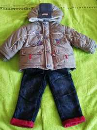 kurtka zimowa Wójcik chłopiec 74-80 gratis spodnie