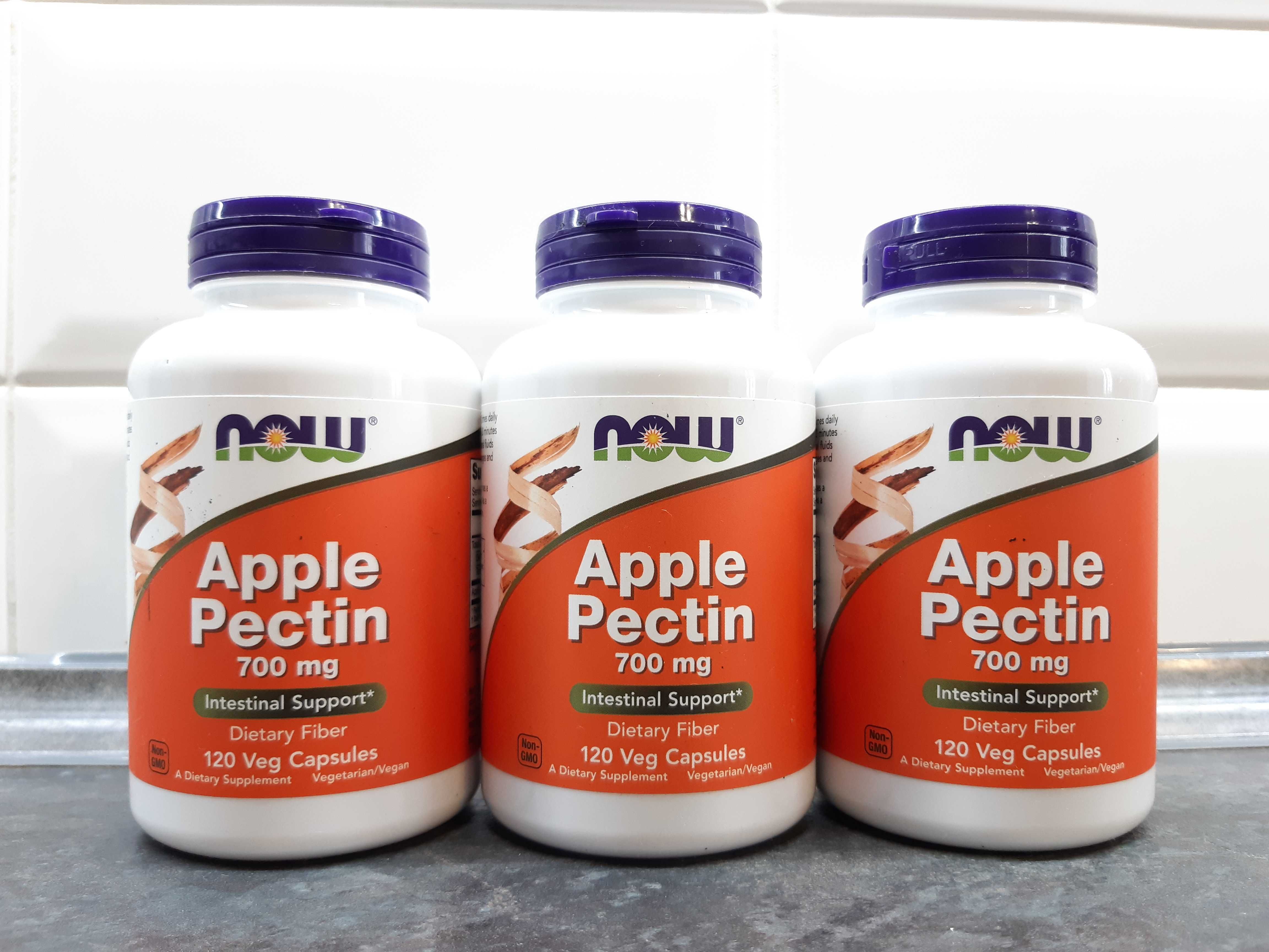Now Foods, Apple Pectin 700 мг (120 капс.), яблочный пектин