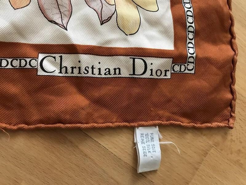 Christian dior-шелковый платок в принт!