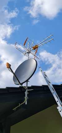 Montaż i ustawianie anten satelitarnych naziemnych LTE.Koszt od 150zł.