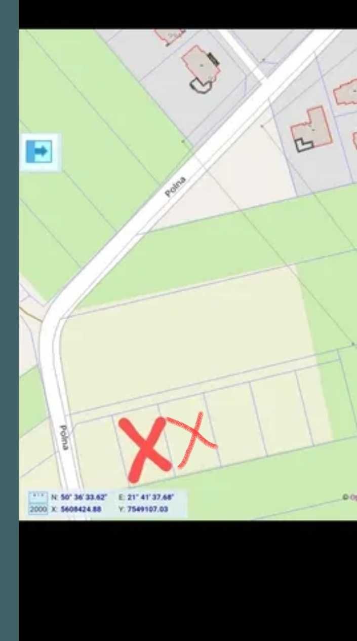 Działka z Warunkami Zabudowy Tarnobrzegu. os. Zakrzów ul. Polna