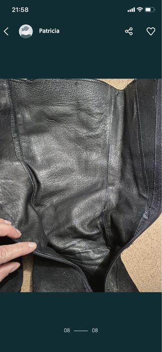 Botas pretas cano alto Sofia Costa