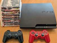 PlayStation 3 + 2 comandos + 9 jogos