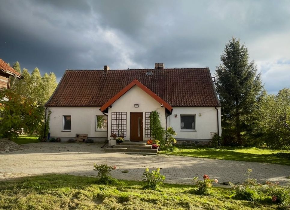 Domek na Warmii i Mazurach z sauną i banią, okolice jeziora Dadaj