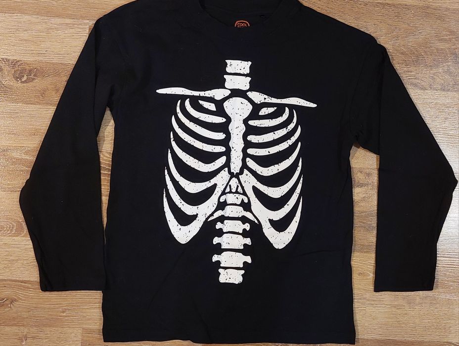 Bluzka z długim rękawem kościotrup coolclub rozm.  134