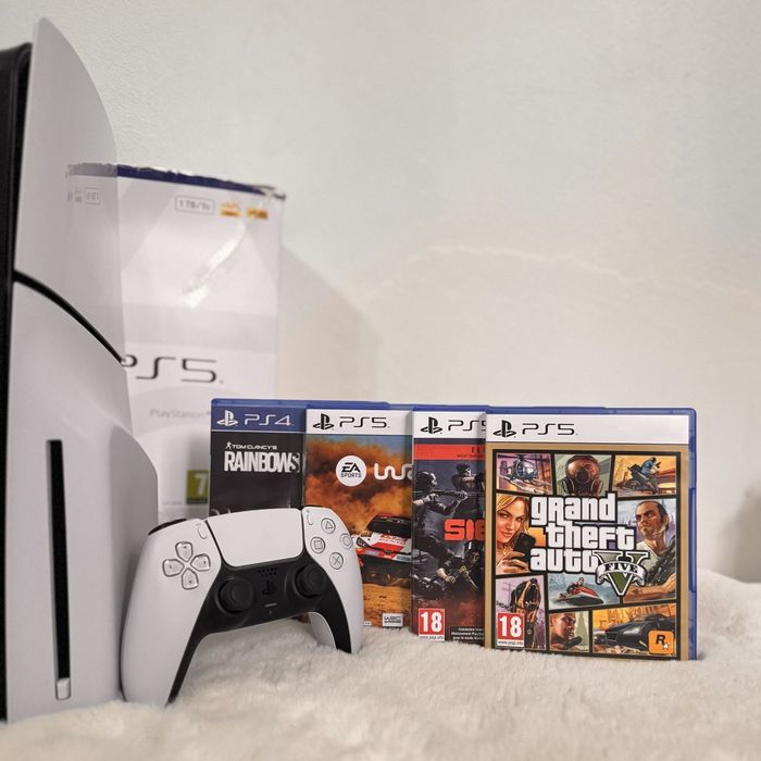 PS5 Slim Disc Edition 1TB + 7 jogos