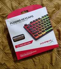 Klawisze nakładki keycaps pudding czarne HyperX. Idealny stan. Tanio!