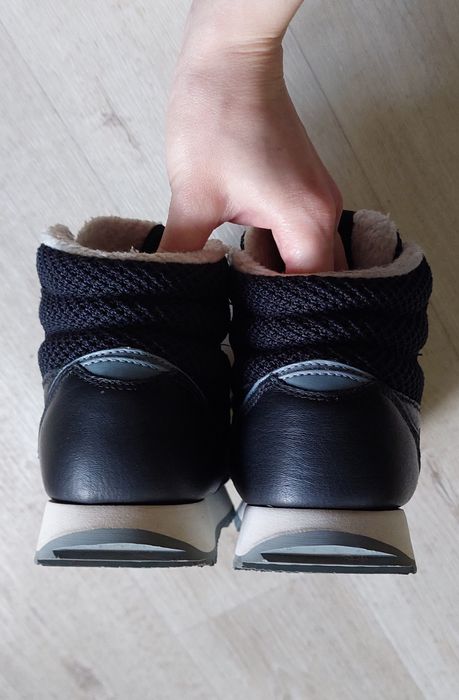 Кожаные змние ботинки/кроссовки/хайтопы Reebok.