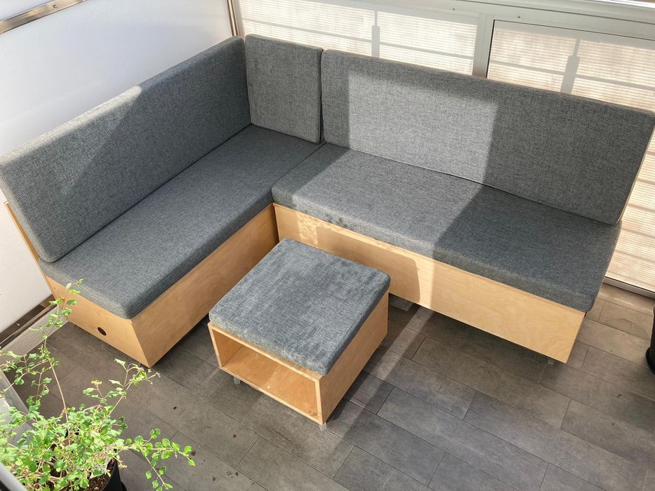 Meble ogrodowe z sklejki