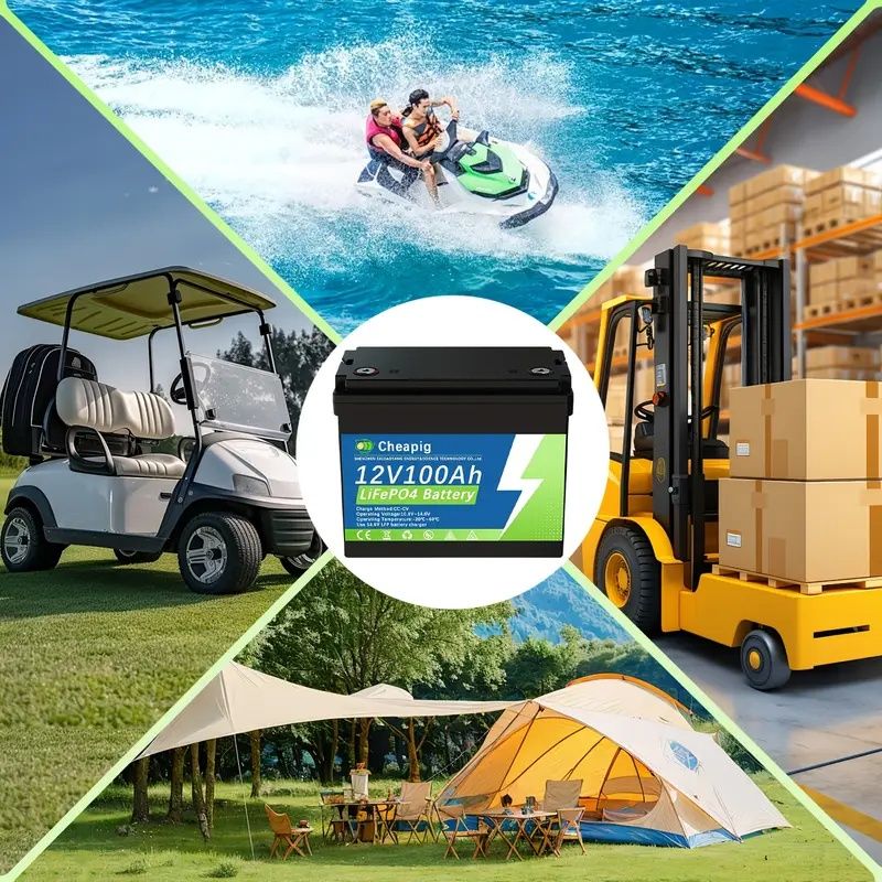Akumulator LiFePo4 12V 100Ah BMS 100A kamper przyczepa łódź kemping