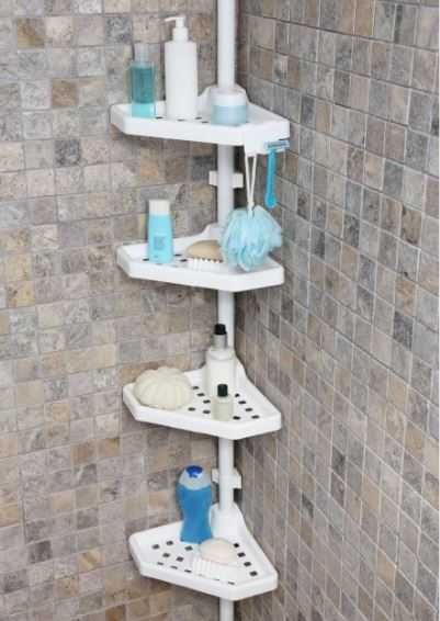 Полка в ванную угловая