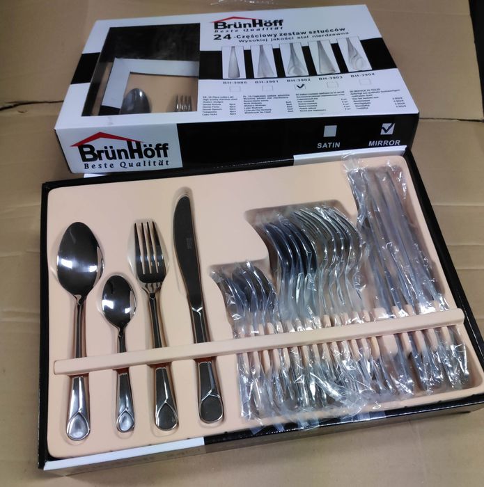 2 x komplet sztućców brunhoff 24 el polysk