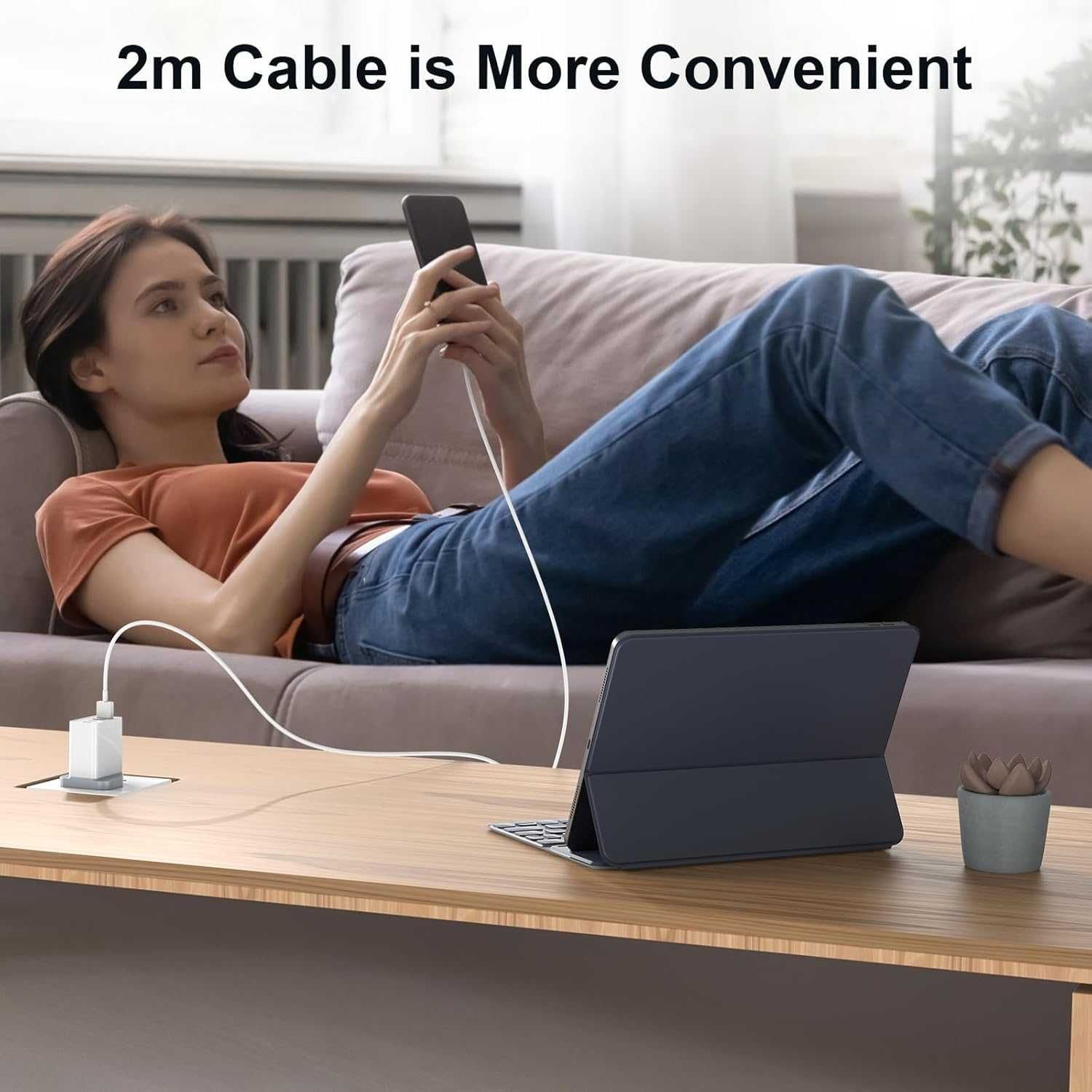 Szybka ładowarka USB-C 20W do iPhone, Apple Watch, iPad + Gratis