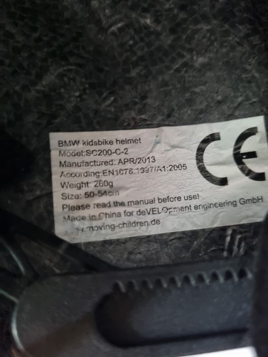 Kask rowerowy pomarańczowy BMW 50-54