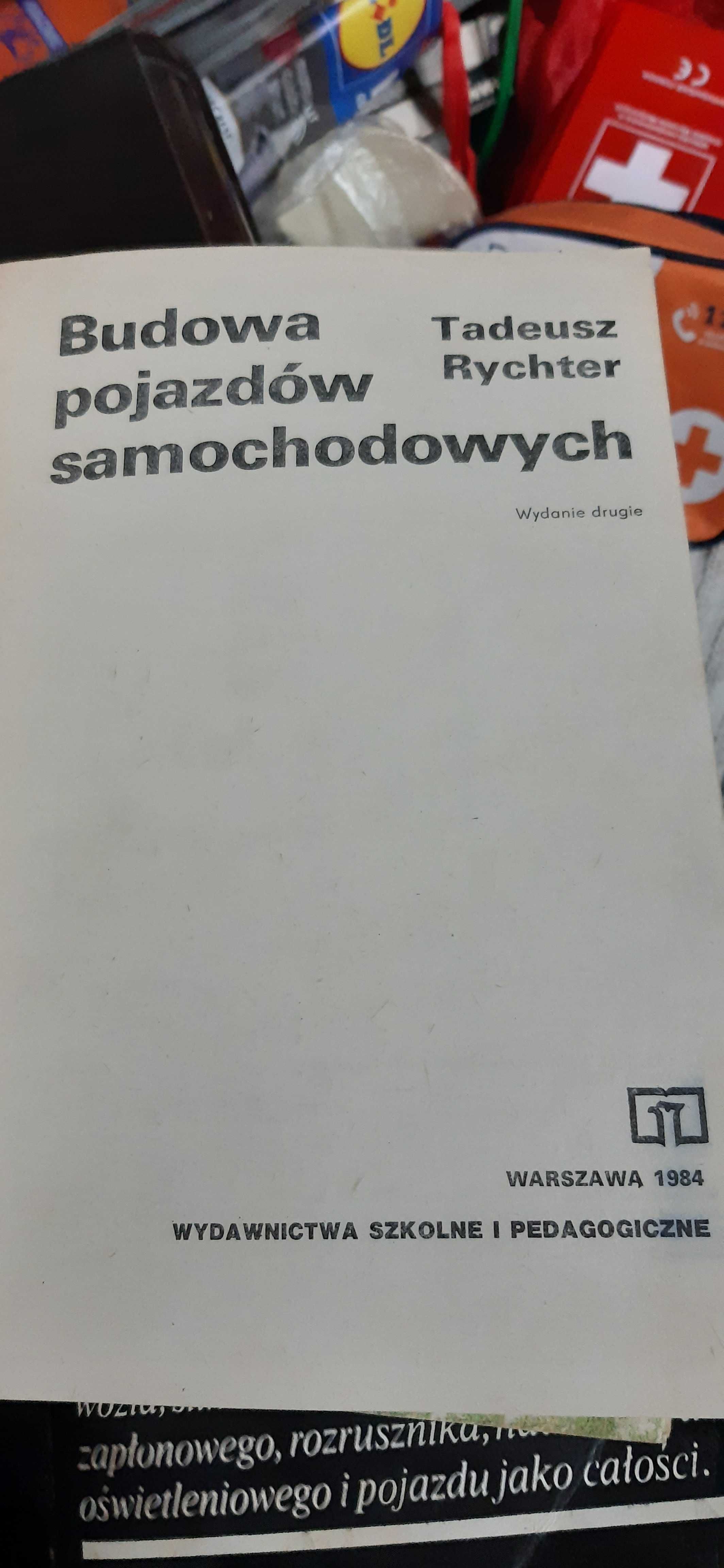 Budowa pojazdów samochodowych Tadeusz Rychter 1984r.