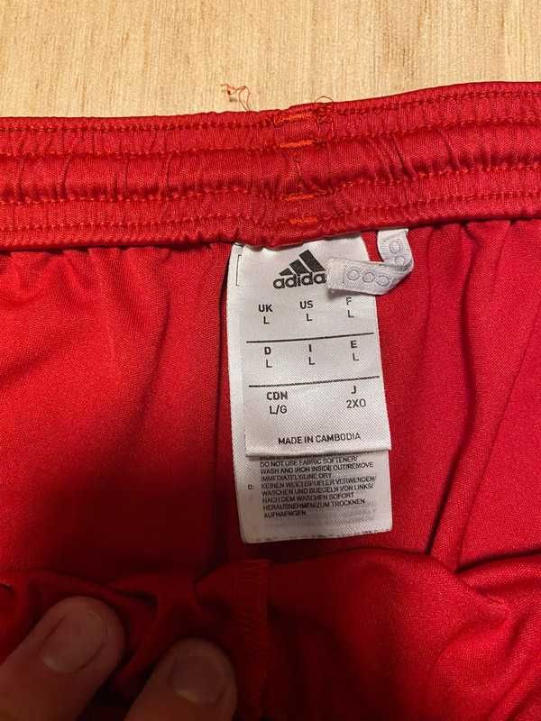 Męskie czerwony komplet sportowy Adidas