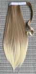 Premium Ultra włosy doczepiane, blond / ombre, kucyk, treska