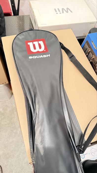 Raquete Wilson Squash + capa protetora — Excelente estado
