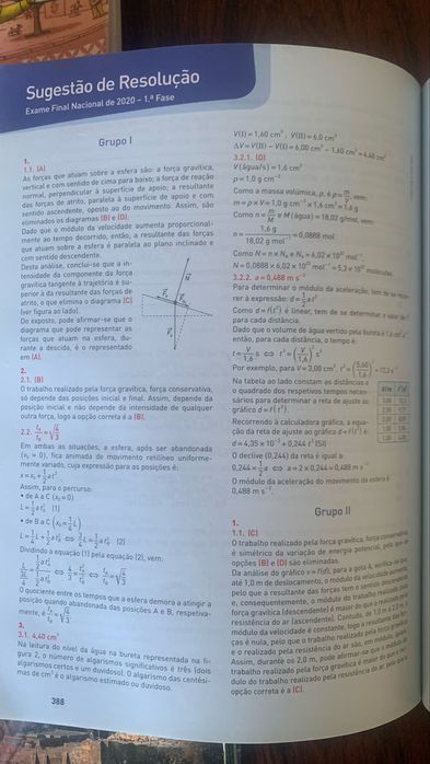 Exame Fisica e Quimica A 11 ano