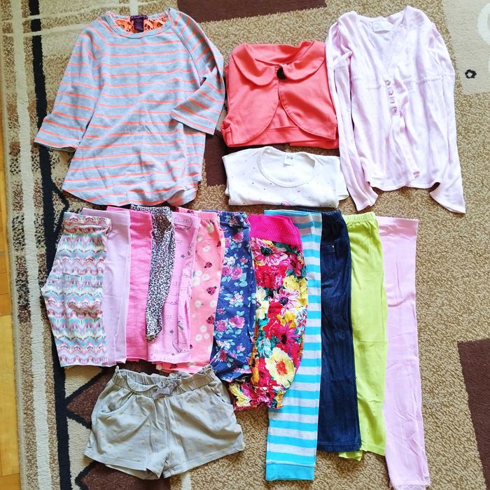 Zestaw ubranek 110 /116 na lato 17 szt