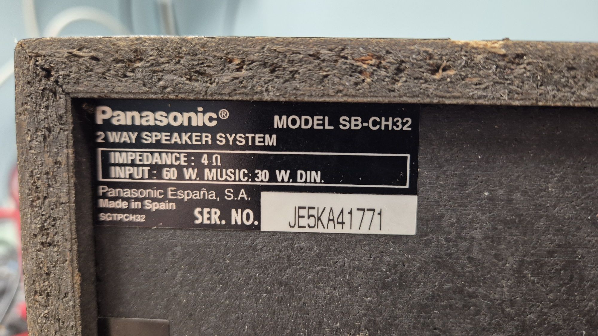 Kolumna głośnikowa Panasonic SB-CH32 4Ω dwudrożna