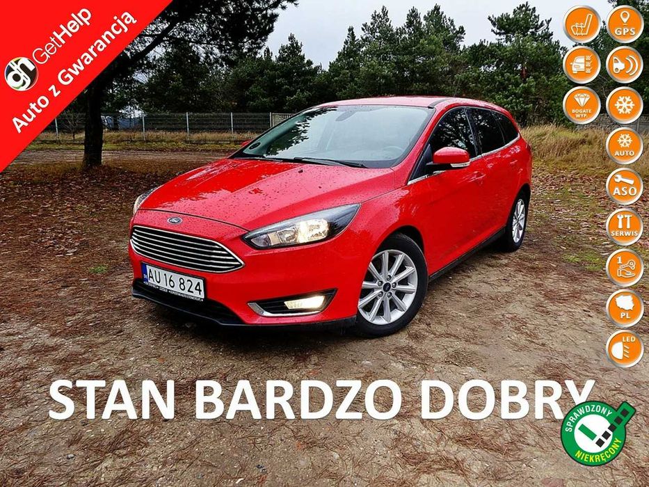 Ford Focus 2.0 TDCI*Climatronic*Pełna Elektryka*Alu*Navi*LED*Zadbany!