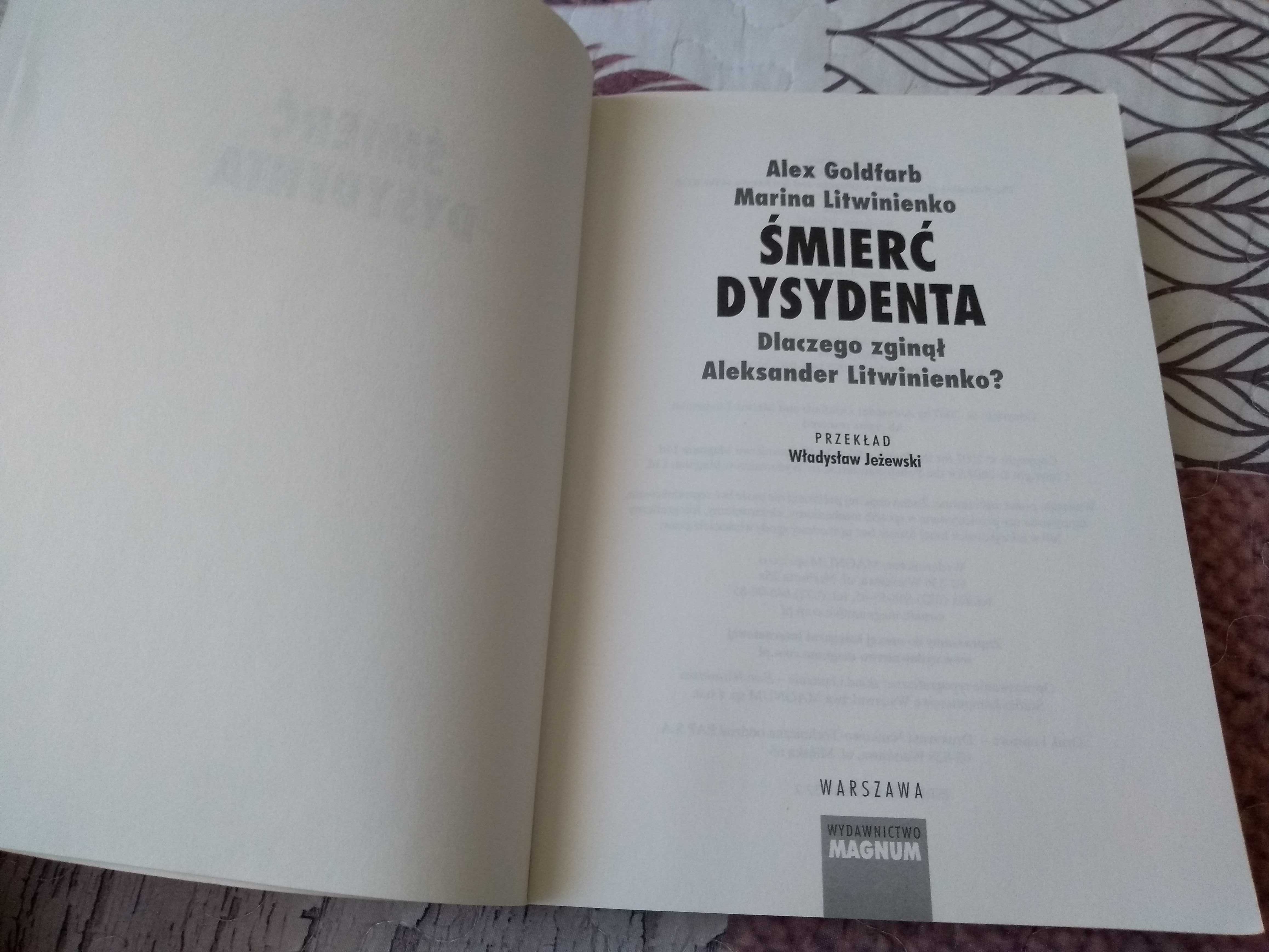 Śmierć dysydenta. Dlaczego zginął Aleksander Litwinienko, Goldfarb