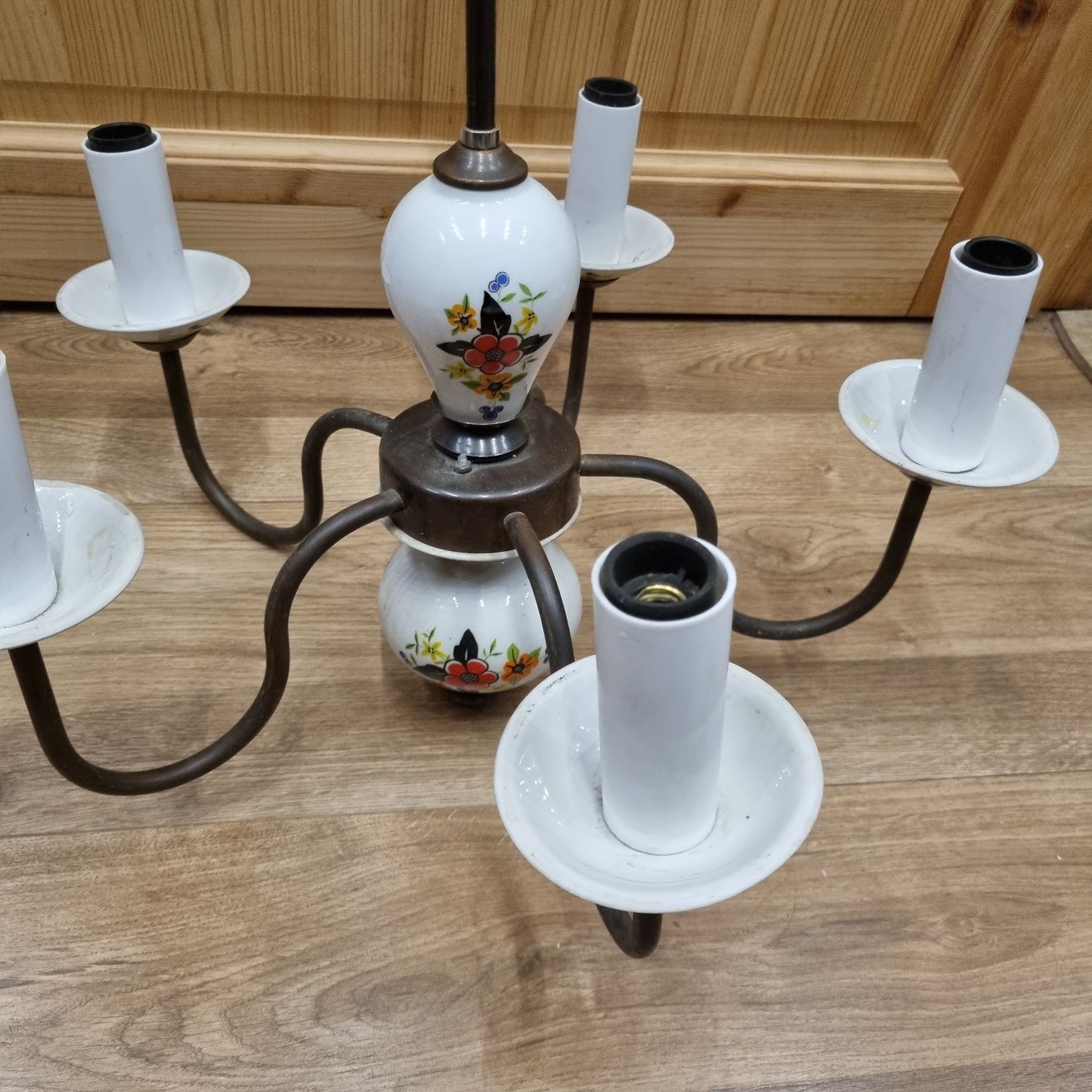 Lampa wisząca żyrandol  prl