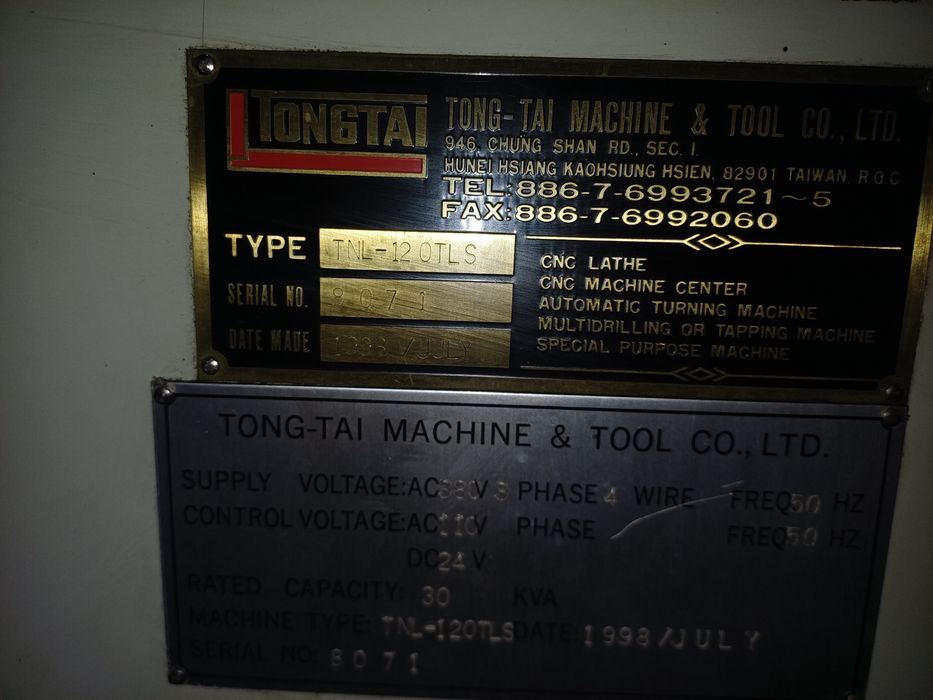 Tokarka Topper TNL 120TLS, napędzane narzędzia