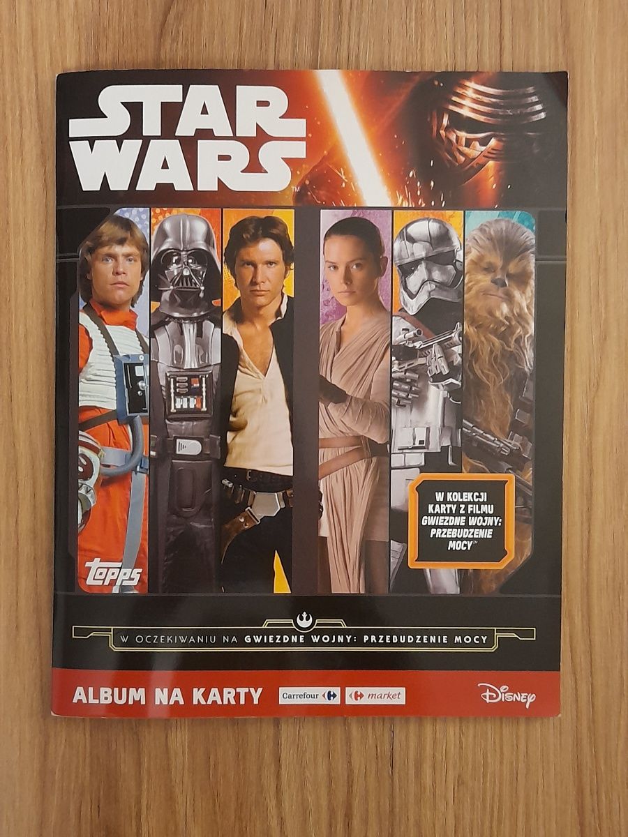 Star Wars. Album kolekcjonerski Carrefour. Brak 14 kart