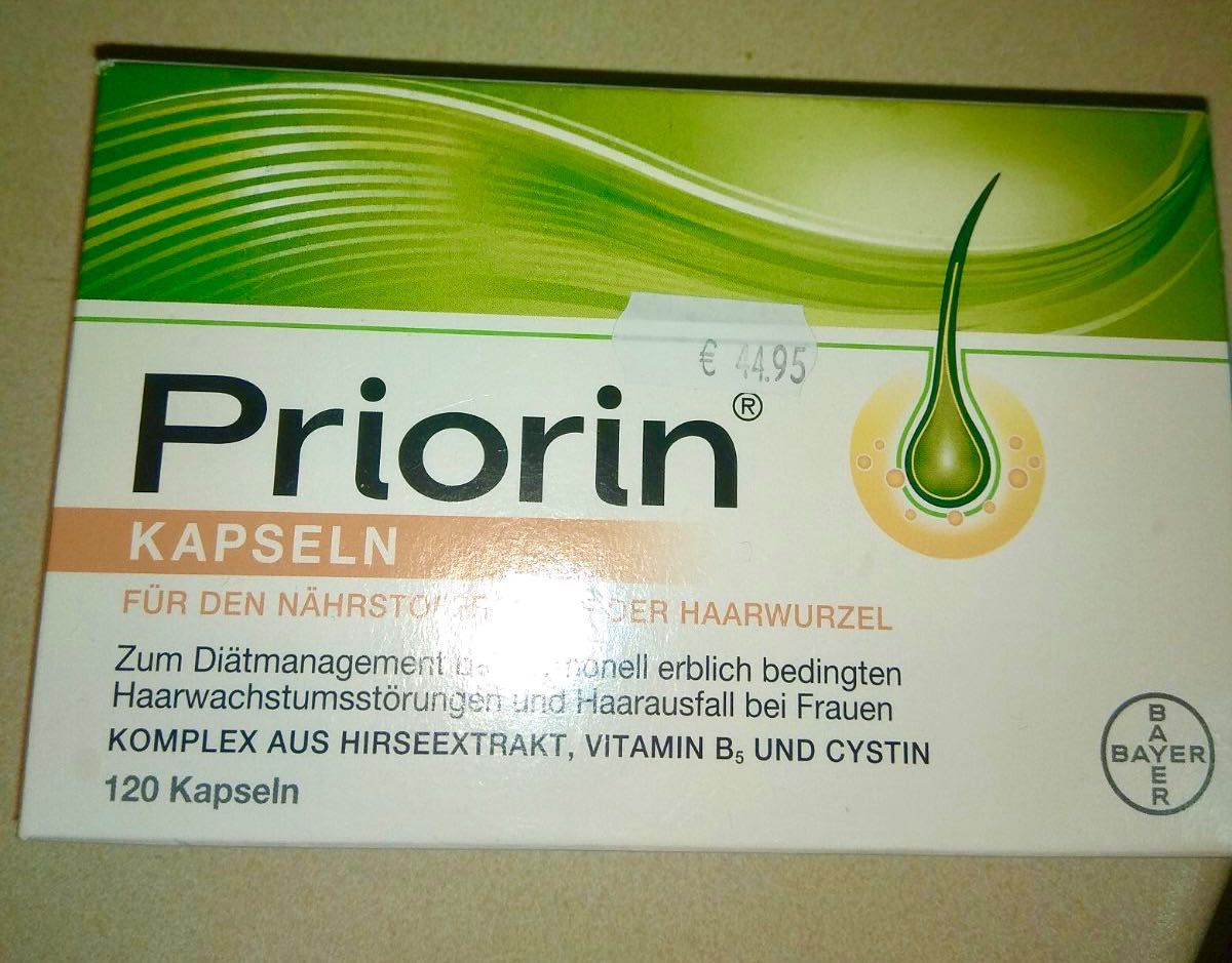 Priorin Bayer 120 капсул від випадіння волосся для волос от облысения