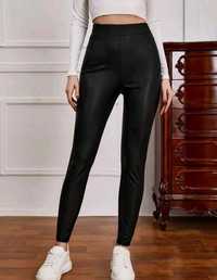 Leggings de Cabedal Shein