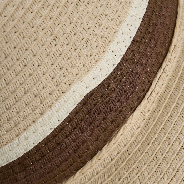 Betlewski Kapelusz słomkowy damski letni na plaże beżowy PANAMA