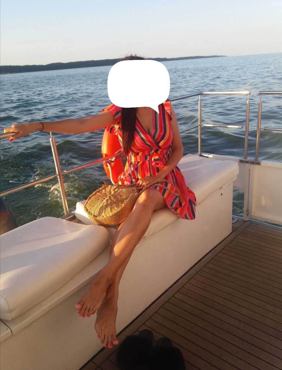 Sukienka kolorowe paski