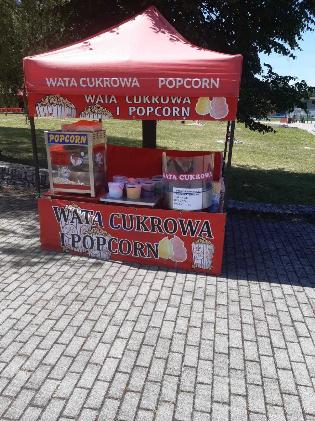 Wata cukrowa i popcorn