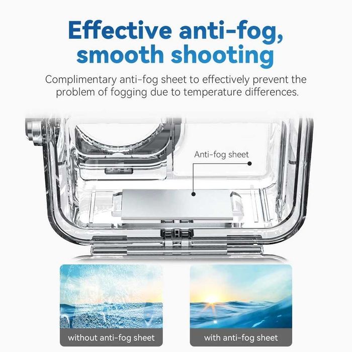 TELESIN 45M obudowa do nurkowania dla DJI OSMO Action 3/4/5 PRO