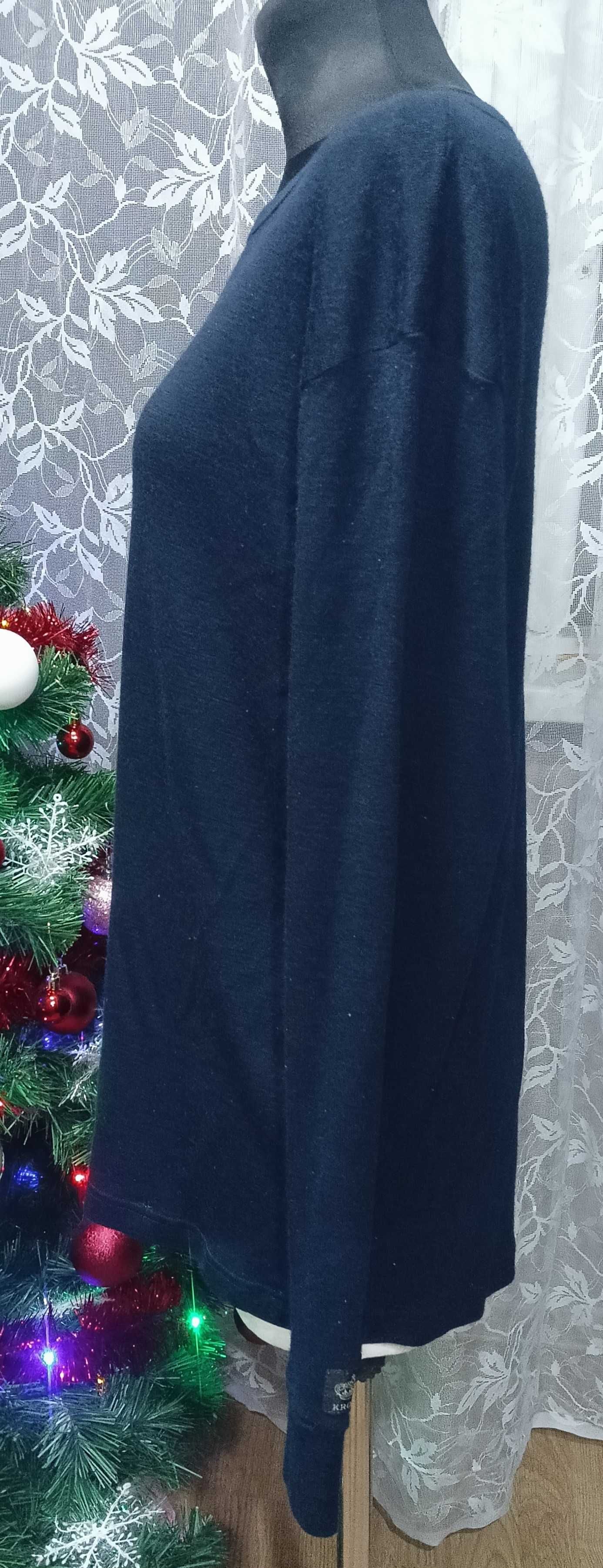 Granatowy sweter damski/męski unisex Krone wkładany przez głowę basic