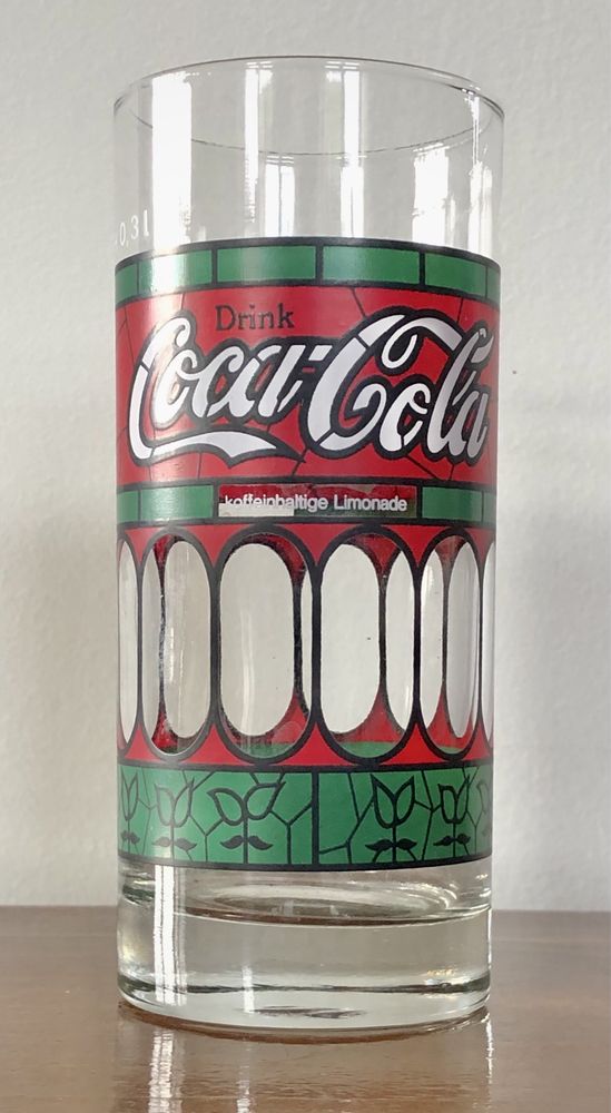 Oryginalne retro szklanki Tiffany Coca-Cola vintage 4x 300 ml Unikat !