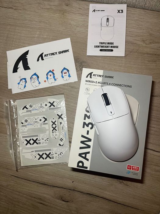 Ігрова мишка Attack Shark X3 PAW3395 26000 DPI