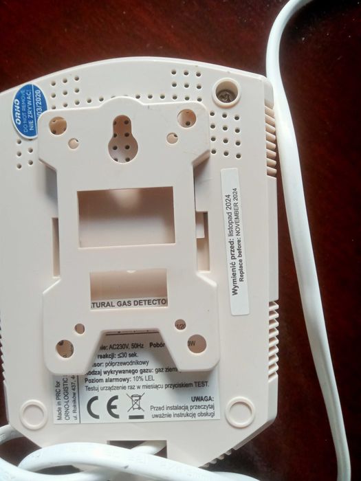 Czujnik gazu 2 sztuki rozne