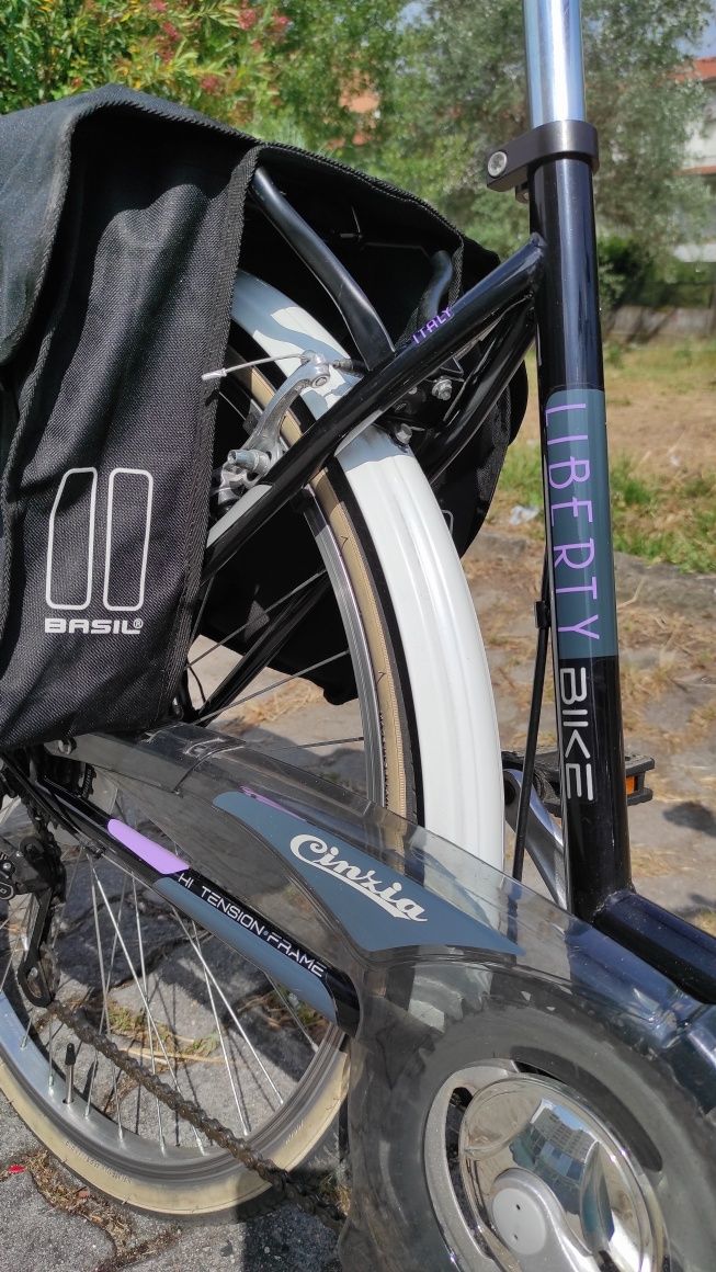 Bicicleta Urbana com Cesta e Alforje – Roda 26