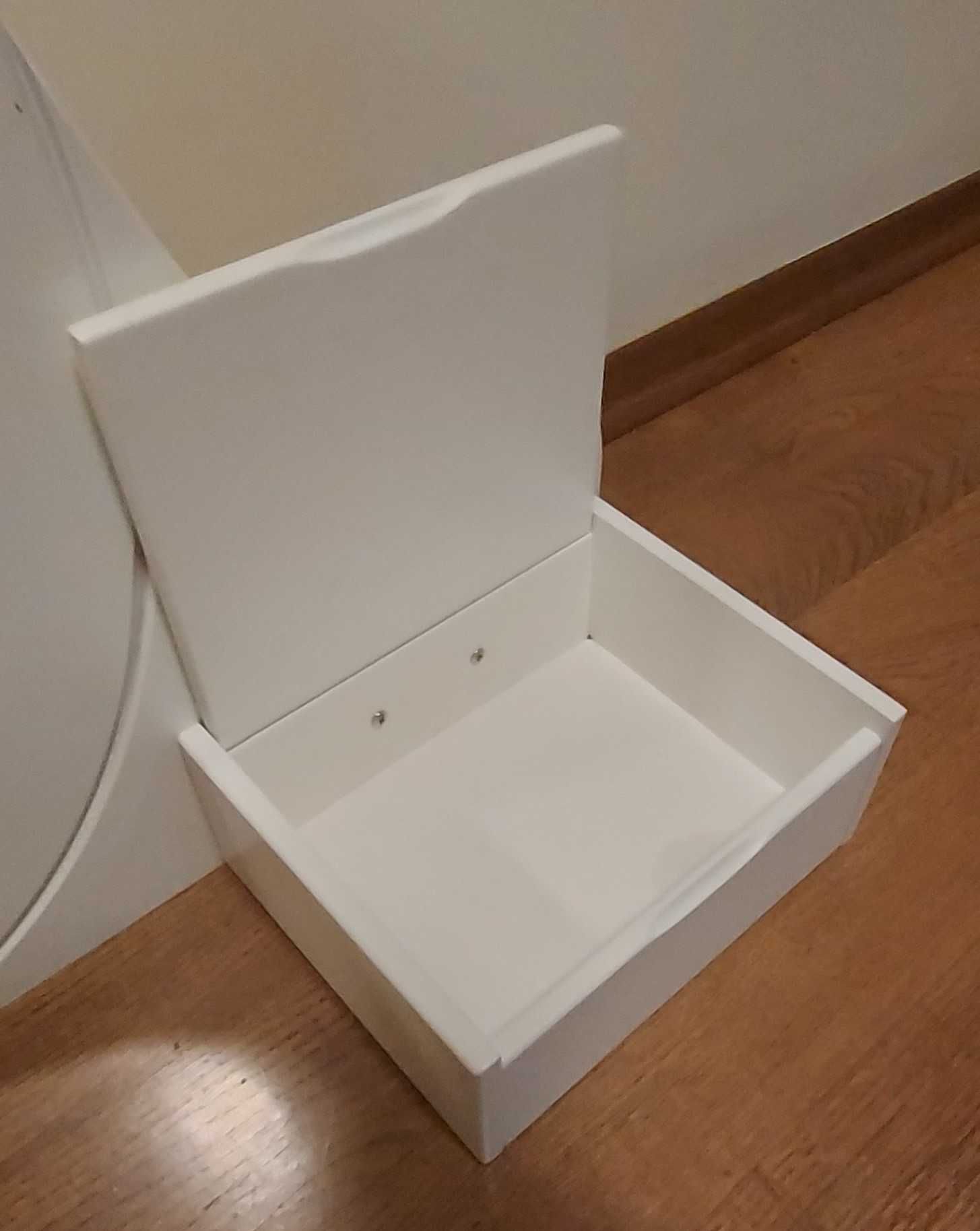Toaletka nablatowa biała
