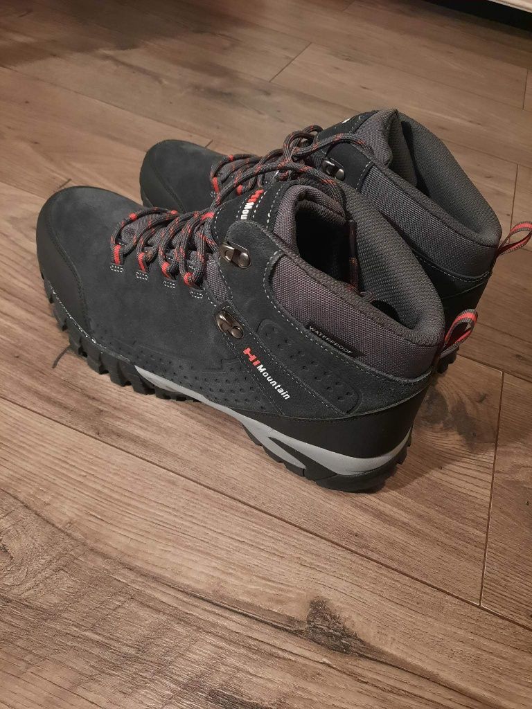 Nowe buty męskie zimowe skórzane trekkingowe Hi Mountain rozmiaru 44