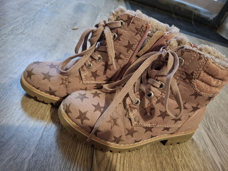 Różowe Buty zimowe dla dziewczynki rozmiar 30 CCC