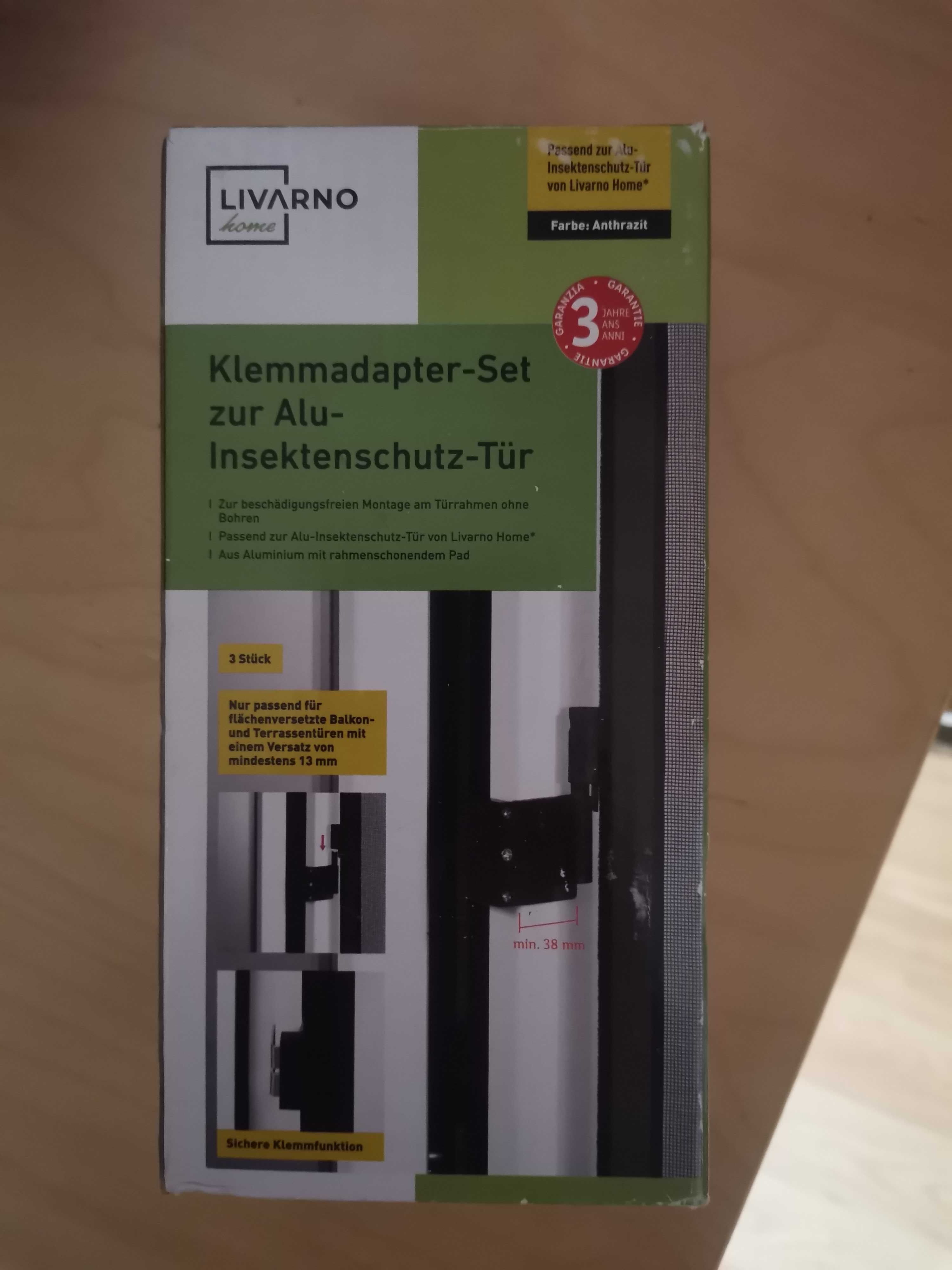 LIVARNO Zestaw złączek zaciskowych do aluminiowej moskitiery drzwiowej