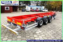 Mega 3.90 T - LeKKa podkontenerowa do 40-45 HQ FULL ADR !!!  Z PLACU !!! Leasing naczepy 3 osiwej, GĘSIA SZYJA, EX3, 3X2, FL, OT !