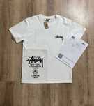 koszulka Stussy Męska Biała Koszulka z Nadrukiem L